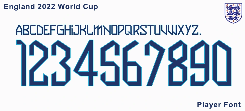 England 2022 World Cup Font
