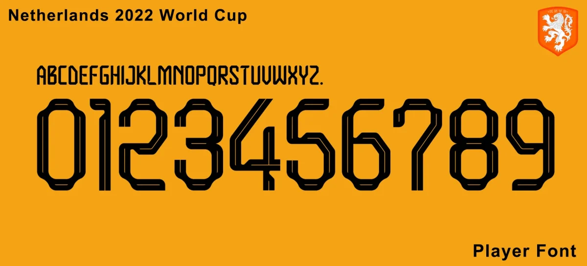 Netherlands 2022 World Cup Font