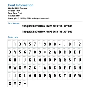 Werder Bremen 2022-23 Kit Font