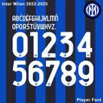 Inter Milan 2022-2023 Kit Font