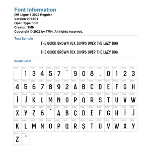 Olympique De Marseille 2022-2023 Font
