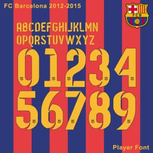 FC Barcelona 2012-15 Kit Font