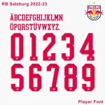 RB Salzburg 2022-23 Kit Font
